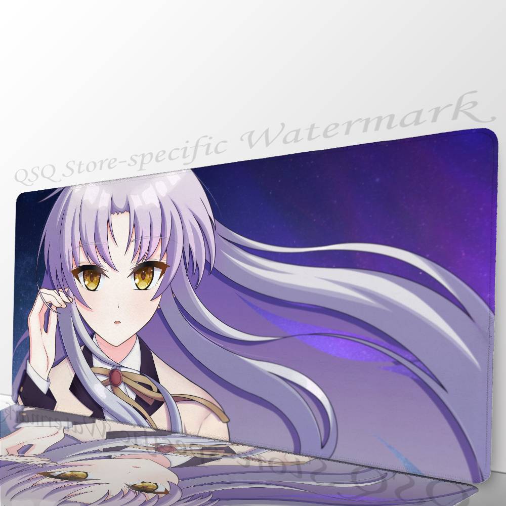 Tachibana Kanade Anime A-Angel Beats Mousepad Mouse Mat Desk Mat With Pad Gaming Accessories Prime Gaming XXL Keyboard Pad Pad