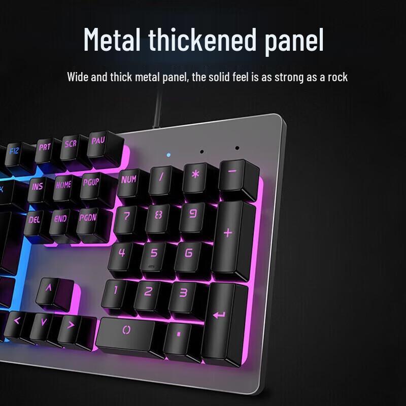 GX300 Wired Gaming Keyboard with Mechanical Feel and Blue Backlight
