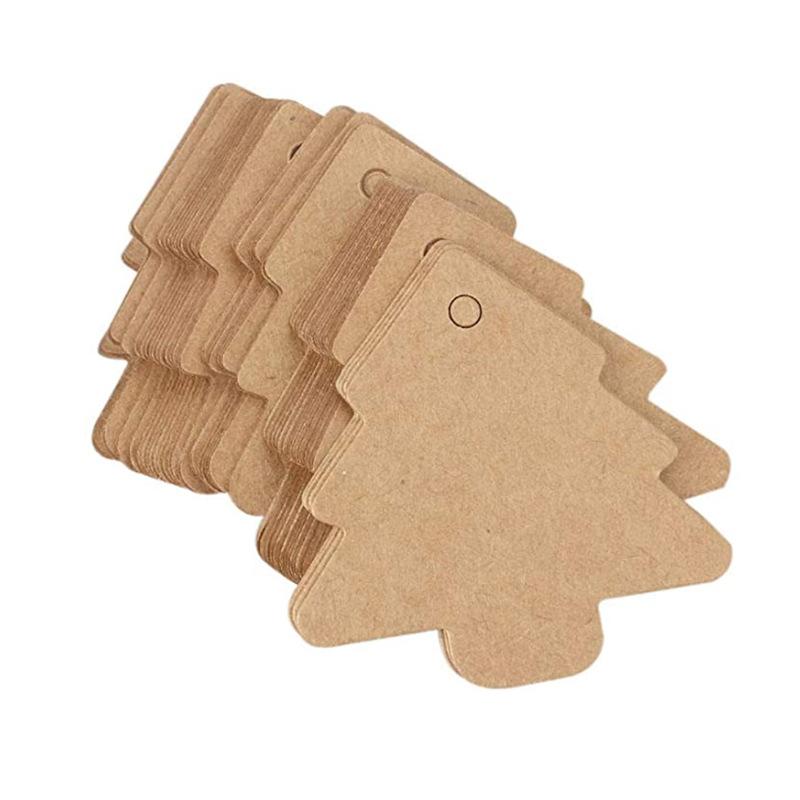 

50pcs Christmas Gift Tags Black Christmas Gift Tags Christmas Tree Tags Black White Brown Tags DIY Kraft