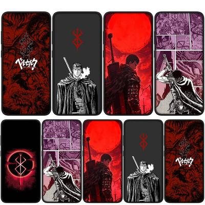 Cover for iPhone 15 14 Xiaomi Redmi Note 13 12 11 Pro Max X 8 7 9 XR Samsung Galaxy S24 S23 A05 OPPO A15 Huawei Berserk Anime Guts Phone Case
