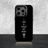 Verse of The Christian Bible Jesus Case For iPhone 16,15,14,13,12,11,Pro,XS,Max,Plus,Mini,SE Black Candy Matte Shockproof Cover