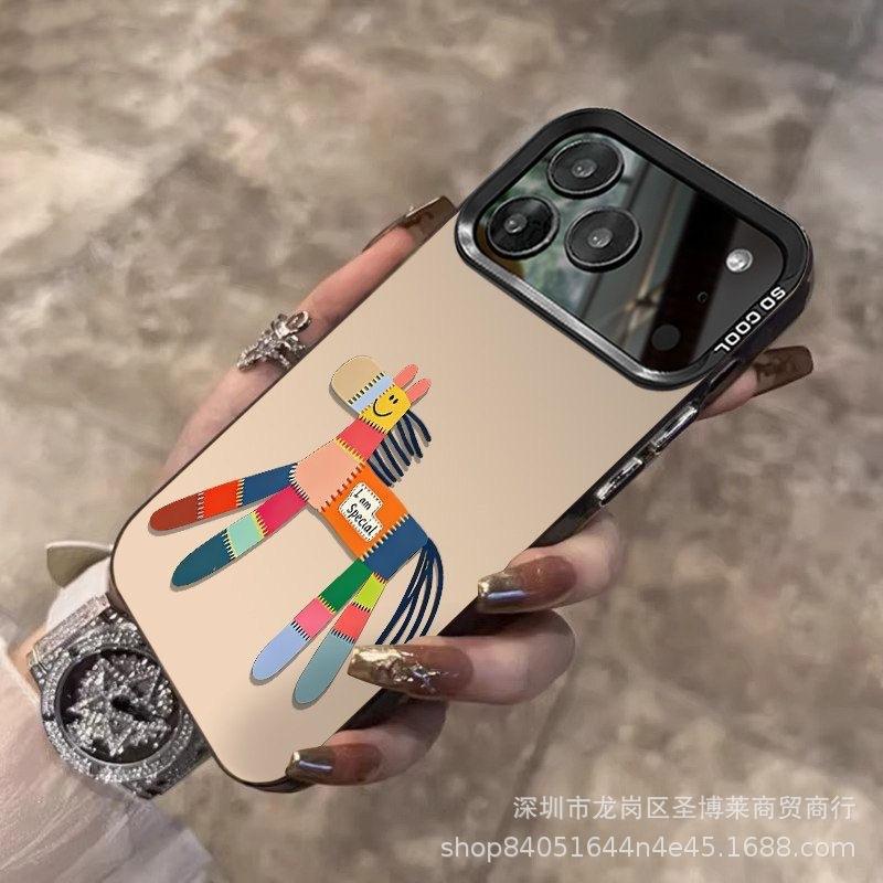Creative Pony Applies To Apple 15 Colored Silver iPhone14Pro Creative 11promax Matte 16 Protective Case 17