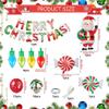 Christmas Party Balloons Festive Colorful Party Supplies Christmas Balloon Set Wall Banner For Wall Door Tree Patio Indoor