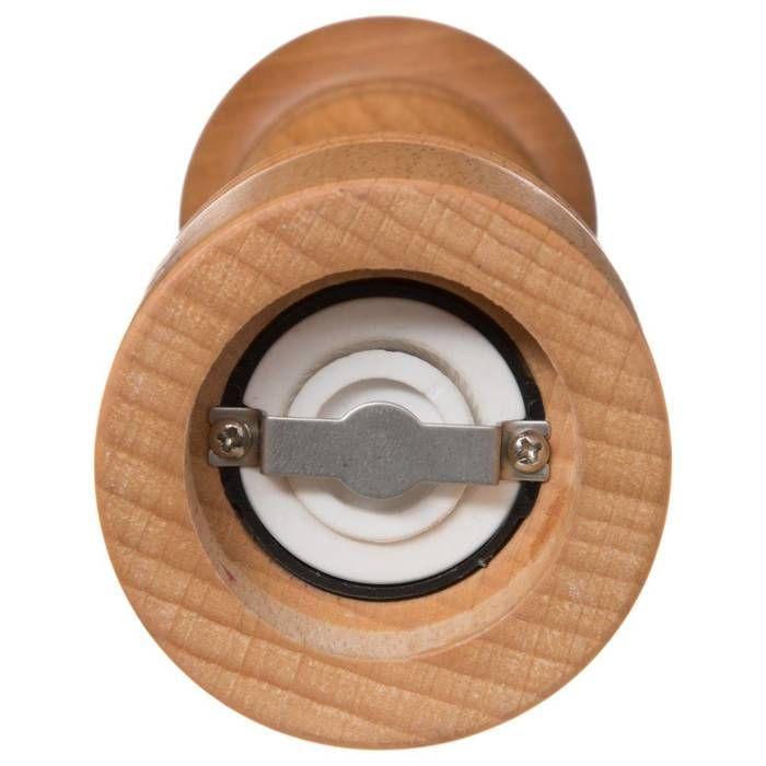 Moulin à poivre/sel - 5five - Manuel - Bois naturel - Acier inoxydable - 20,5 cm