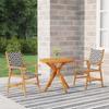 Day and Night - Day and Night Garden Dining Set 3 Pieces Solid Acacia Wood