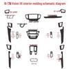 Geely Vision X6 2016-2017 Interior Color Change Gear Sticker