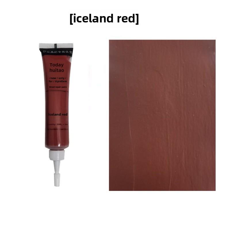 Reparasjonspasta og penn for riper i tre for gulv, dører og møbler.