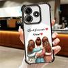 Best Friends Forever Girls Plating Phone Case For Xiaomi Redmi Note 14 15 Pro Plus 13 12 11 11S 11T 10 9S 9 5G Anti-Fall Airabag
