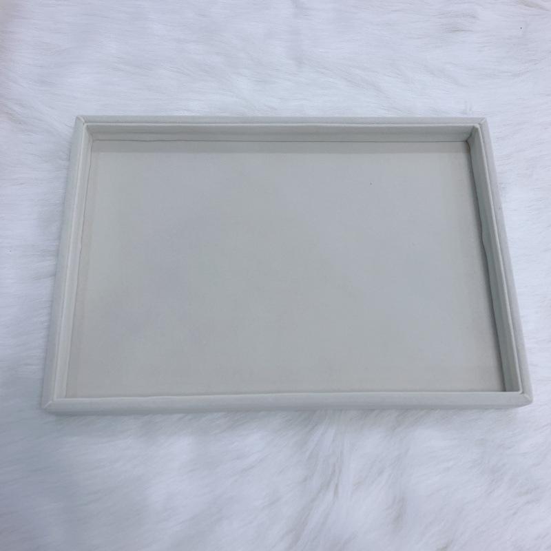 Роскошный бархатный лоток-дисплей для серег и браслетов грязно-белый