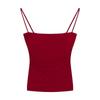 French Pure Sexy Spice Camisole Women Summer Pleated Slim-fit with Chest Thin Strap with Breast Pad Top