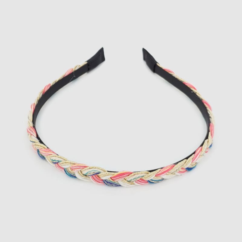 LALA Handgefertigtes Gewebtes Haarband - Rosa