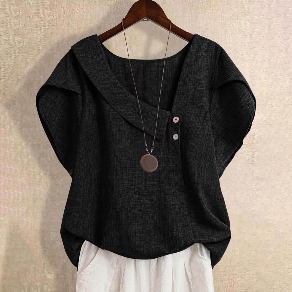 Women'S Solid Fashion Shirt for Summer