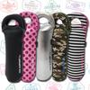Pink Elephant Bottle Cover Insulated Wetsuit Material Bottle Case PE117, (Pink Dots)