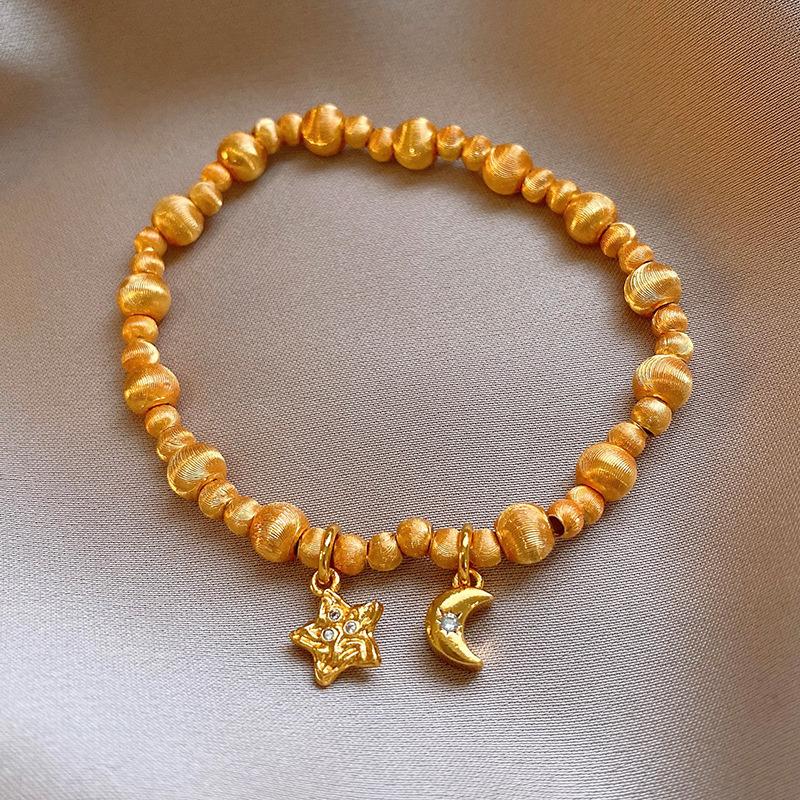 

Браслет из циркония 24 карат, звезда, луна, яблоко, роскошный, высококлассный, модный дизайн, темпераментное ювелирное изделие для женщин