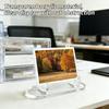 Clear Acrylic Display Stand Practical Easel Design Desktop Organizer For Cards, Badges, Mini Collectibles & Photos Display