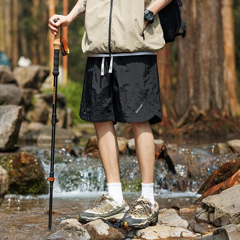 Men's Shorts Oversized Loose Outdoor Mountaineering Sports Casual Breathable Summer Work Pants