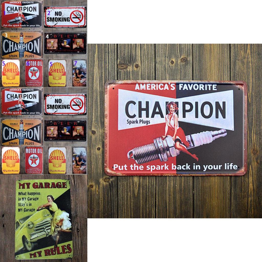 Vintage Retro Metal Tin Sign Poster Plaque Wall Decor For Garage And Home