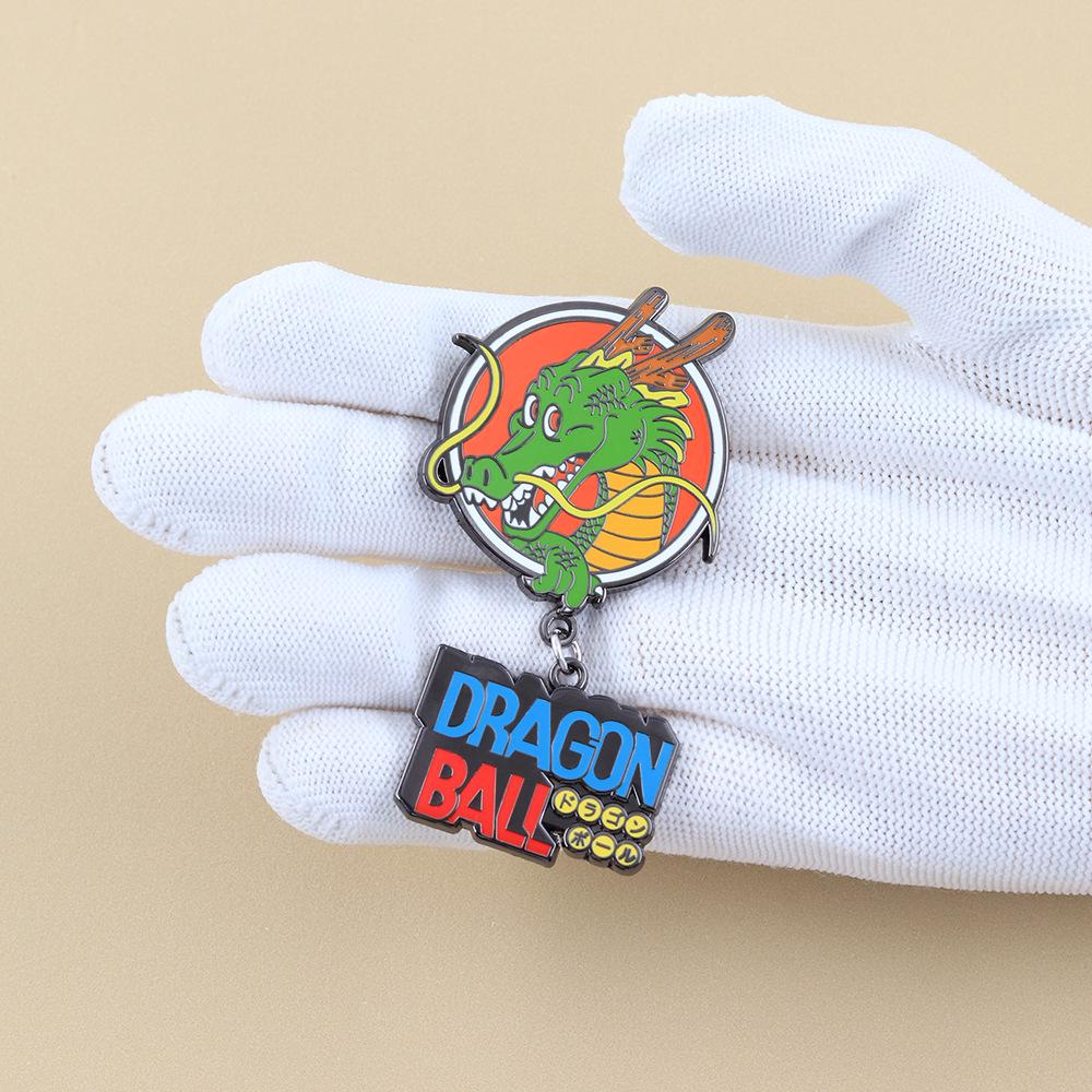 Dragon Ball Metal Alloy Brooch - Trendy Cartoon Pin, Creative Gift & Backpack Accessory