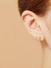 Minimalpiercing 14K Tiny Ribbon Piercing Earrings