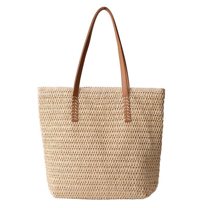 Large-capacity Fashionable Woven Bag Versatile Single-shoulder Bag for Women In Spring and SummerTote Bag