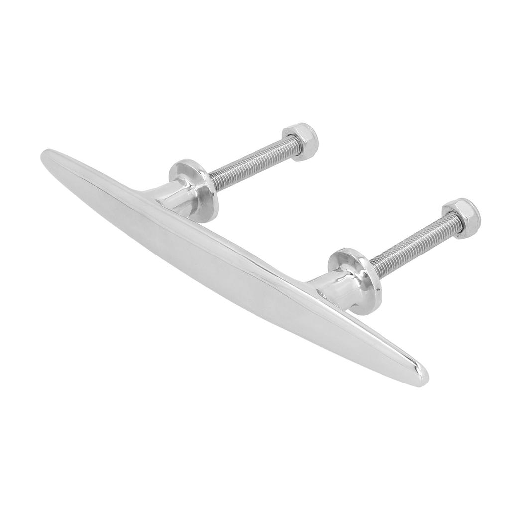 10in Flat Dock Cleat Deck Rope Holder Tie Down 316 Stainless Steel Accessory for Boat Yacht