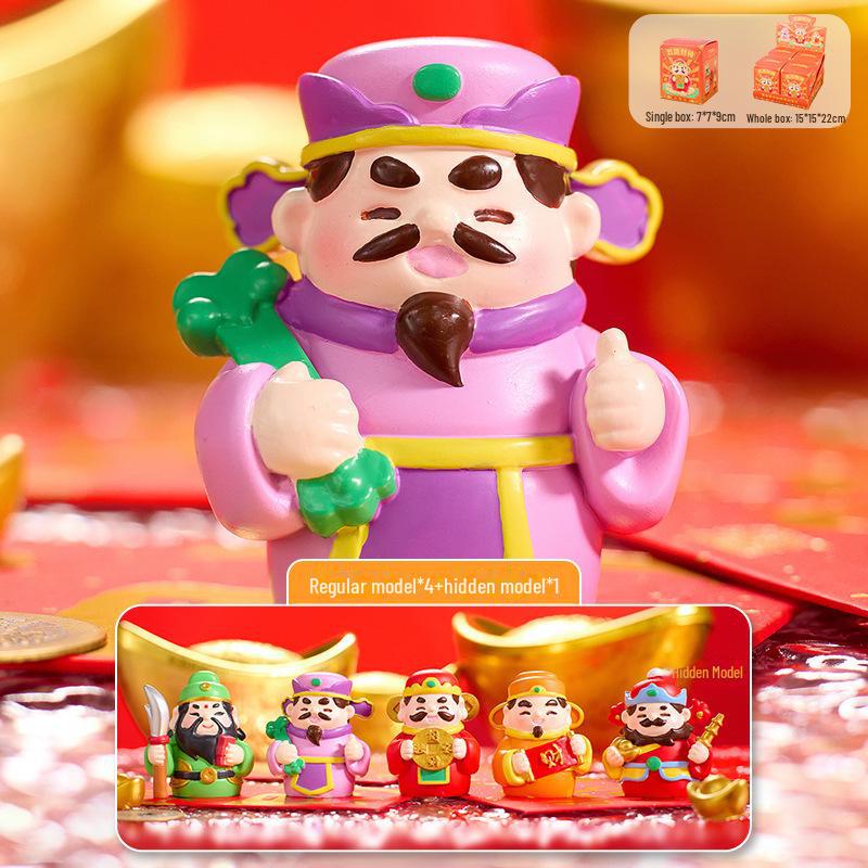 

Национальный тренд Праздничная змея Благословение Слепая коробка Смоляные поделки Украшения для дома на Новый год Random One