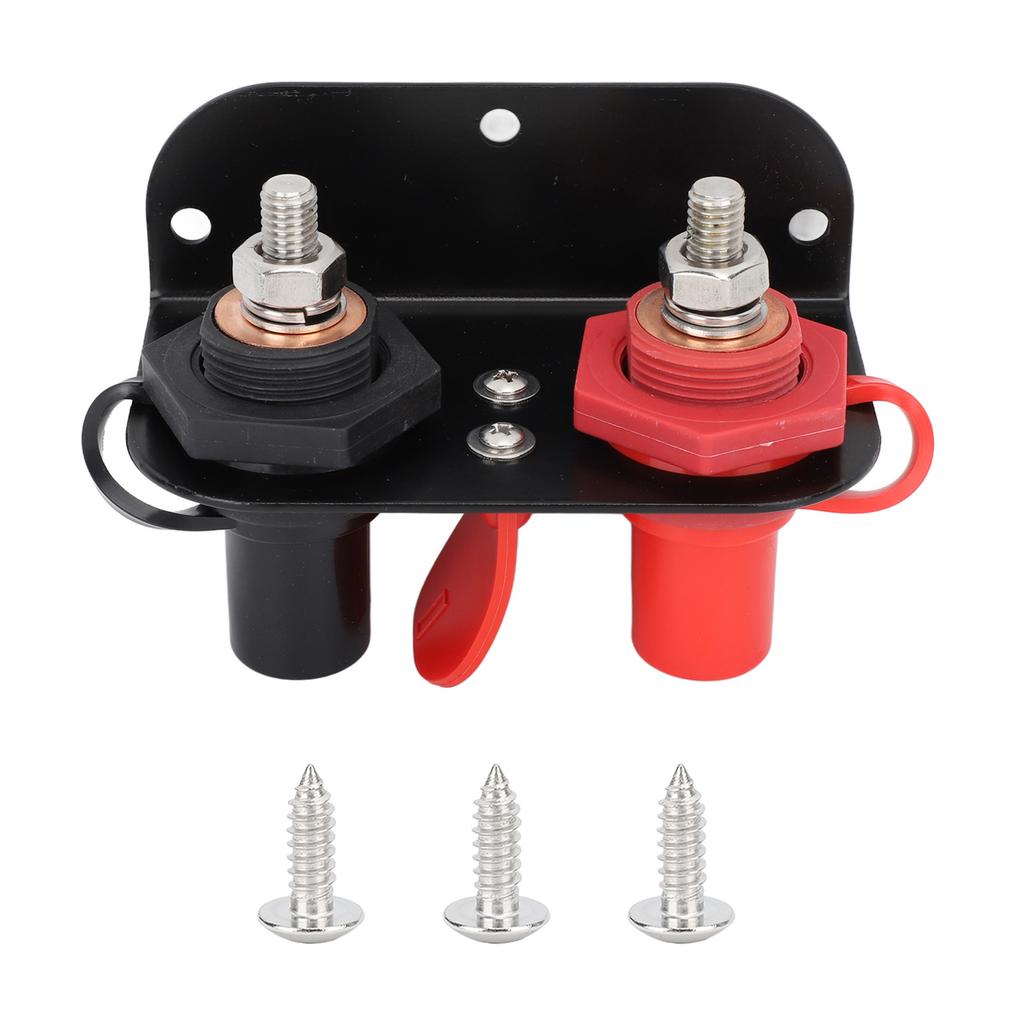 DC 12V Car Remote Battery Terminals M10x2 Battery Jump Post Relocation Kit for UTV ATV Car Trucks RV Tractor Mower