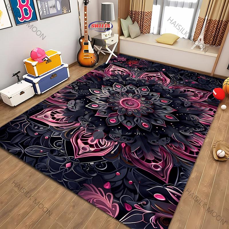 14 Stile Farbe Mandala Blumen Thema Teppich Wohnzimmer Schlafzimmer Sofa Büro Dekorative Matte Vier Jahreszeiten Verfügbar Weihnachtsgeschenke