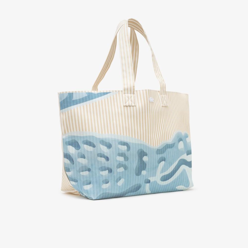 [lacoste] Men's Summer Pack XL Top-Zipper Cotton Tote Bag NU5244P56GT45