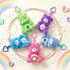 Care Bears Sitting Plush Keychain 12cm Cute Bag Pendant Kawaii Stuffed Toy Car Charm Soft Doll Decor Ideal Birthday Holiday Gift