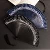 Chinese Style Folding Folding Fan Change Color With Tassel Dance Fan Silk Cloth Bamboo Summer