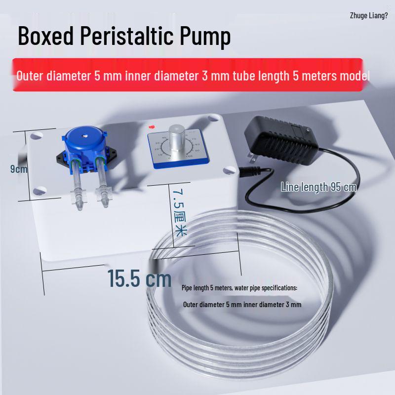Verstellbare peristaltische Pumpe aus lebensmittelechtem Silikon für Labor- und Haushaltsgebrauch