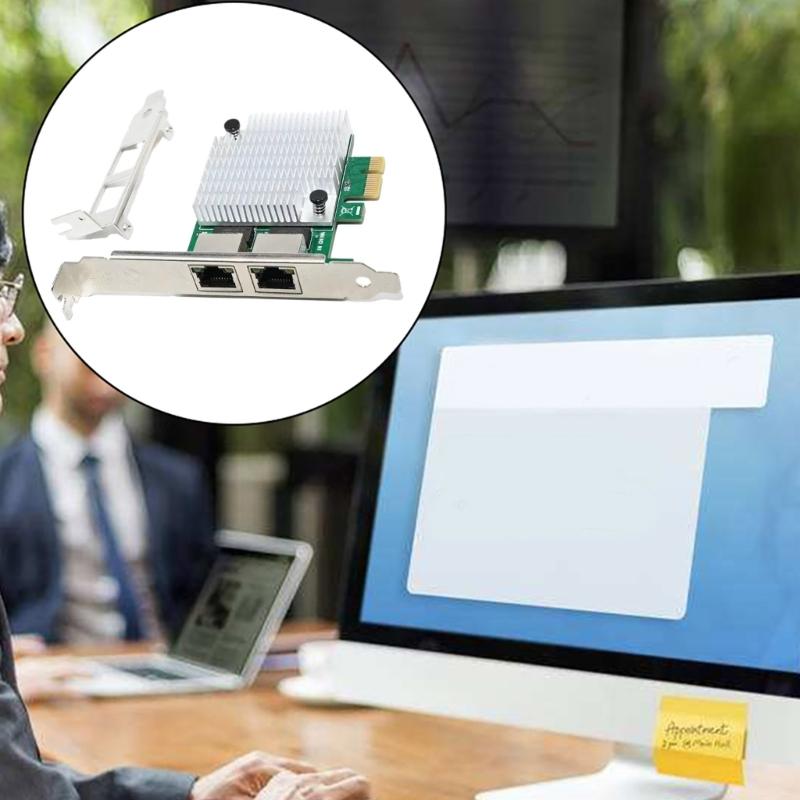 RTL8111F PCIE X1 Gigabit Networks Card PCIExpress Ethernets Adapter 1000Mbps Support for