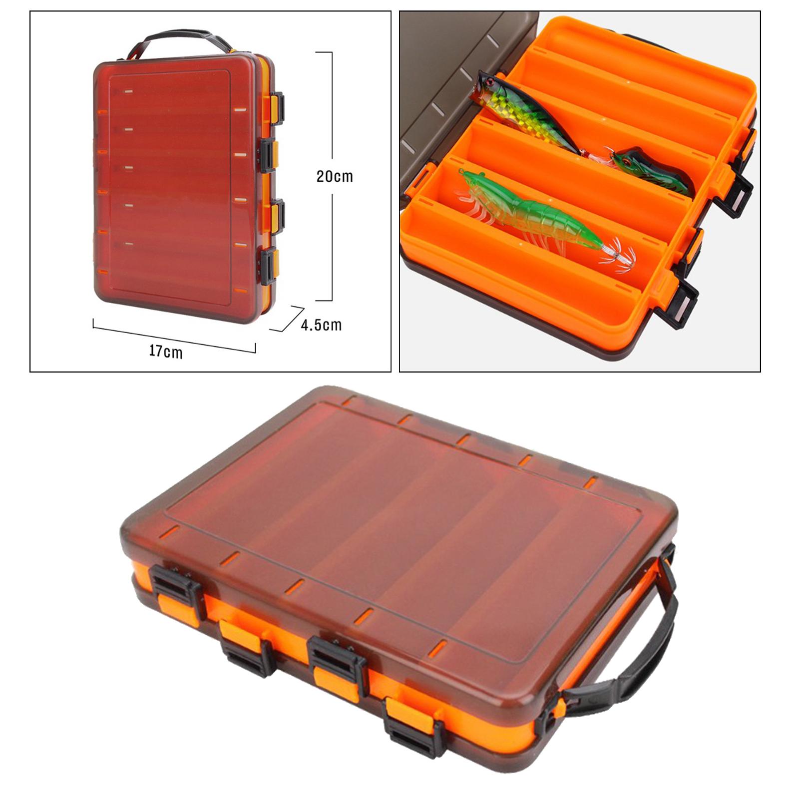 Fishing Baits Case Double-sided Lure Box Fishing Tackle Storage Box Containers оранжевый