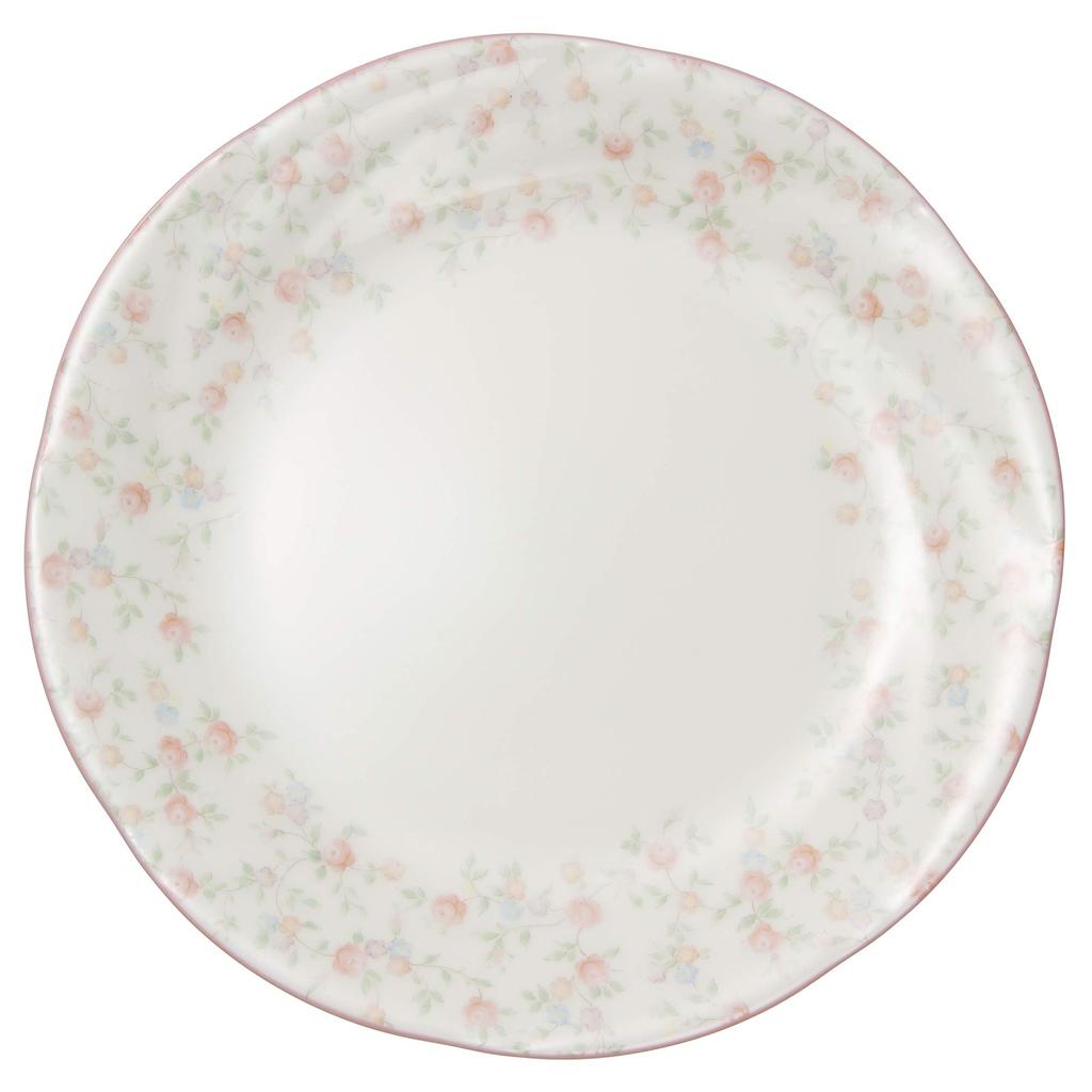 Noritake Cutie Rose White Diameter: Approx. 18.5cm Plate Microwave Safe 59315A/9940