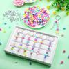 (Material Package Only) Bohemian-Style Letter Bucket Beads Heart-Shaped Beads Keychains, Women'S Luggage Pendants And Accessories