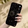 Starry Sky Sun Moon Pattern Phone Case Suitable for iPhone 17 16 15 14 13 12 11 Pro/Max/Plus Anti Drop and Anti Shock Back Cover