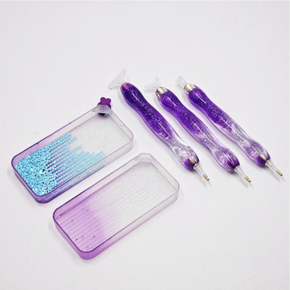 5D Diamond Painting Pen Kit with Clay and Various Tips Diamond Painting Tools for DIY Diamond Art