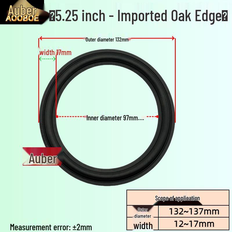 Audio Speaker Rubber Edge Repair Rings: 3/4/5/6.5/8/10/12 Inch Replacement