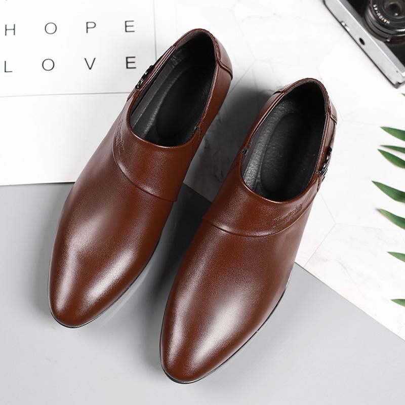 New Leather Shoes for Men's Large Size 4748 Business Formal Shoes for Men's Casual Shoes Versatile Wedding Shoes
