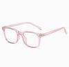 Rivet Big Square Myopic Glasses Women Men TR90 Frame Minus Lens Prescription Spectacle Diopter 0 -0.5 -0.75 -1.0 To -6.0