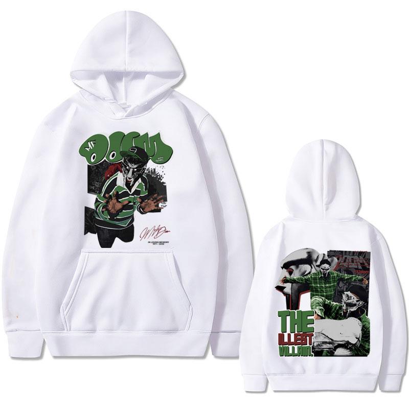 Rapper Mfdoom Madvillainy The Illest Villa Double Sidprint Hoodie Male Loose Hip Hop Sweatshirts Men Fleece Cotton Hoodies