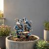 Garden Stake Blue Bird with High-Definition Printing Weather-Resistant Acrylic Garden