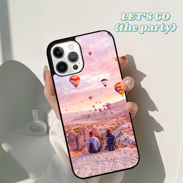 Herbst Heißluftballon Reise Berg Handyhülle Cover für iPhone 17 Air 16 16e 15 12 11 13 14 Pro Max Plus Coque