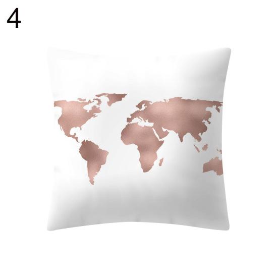 Geometric Pattern Heart Cushion Throw Pillow Case Sofa Cover Bed Car Cafe Decor