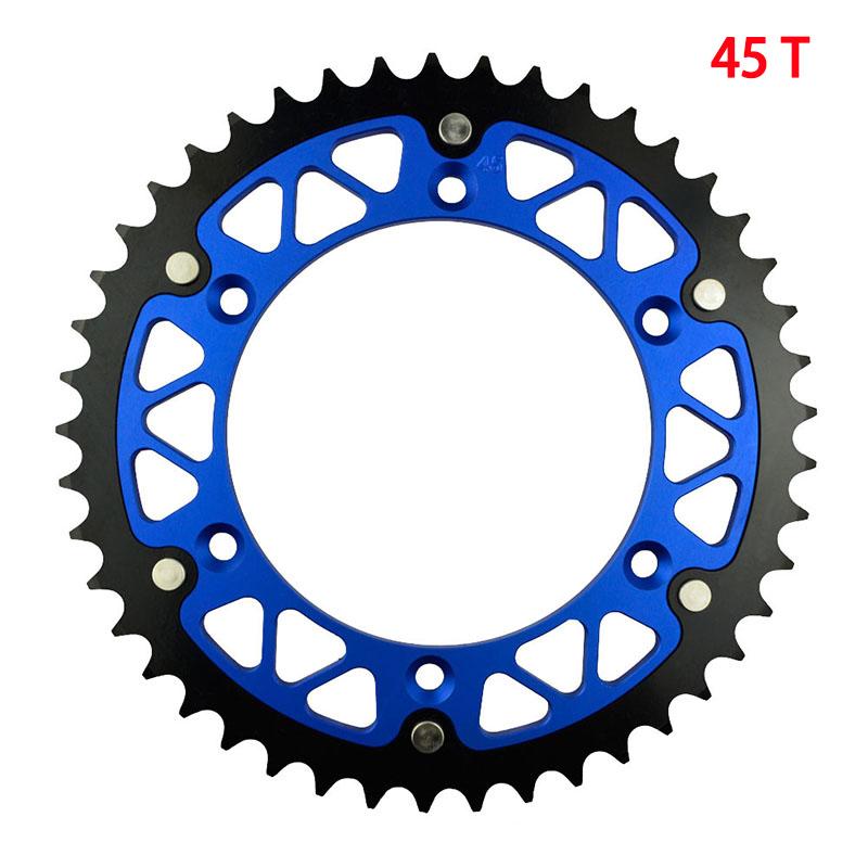 Motorcycle 520 45T 46T 47T 48T 49T 51T 52T Rear Sprocket For YAMAHA TTR230 YZ450R YZ250 YZ125 WR450F WR400 WR426 WR125P WR250R