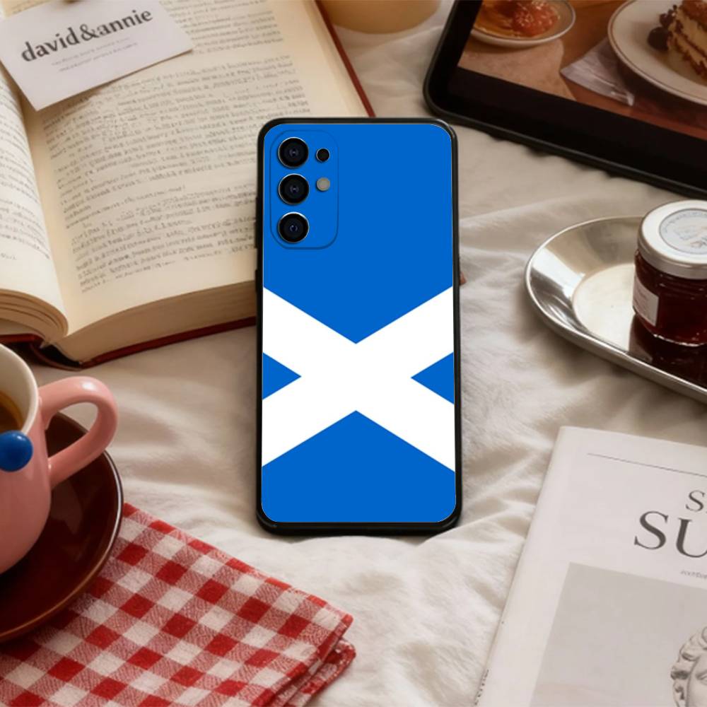 

S-Scotland S-Scottish F-Flag Phone Case For Samsung S 25,24,23,22,30,21,10,9,Ultra,Plus,Lite,FE,4,5 G Soft Black Case Samsung S24ULTRA