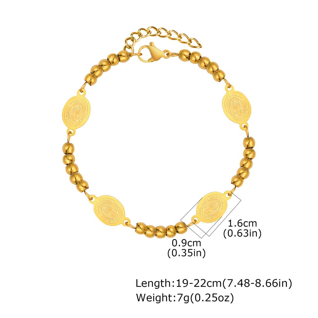 Fashion Personality Accessories Stainless Steel Notre Dame Gold Br-2418