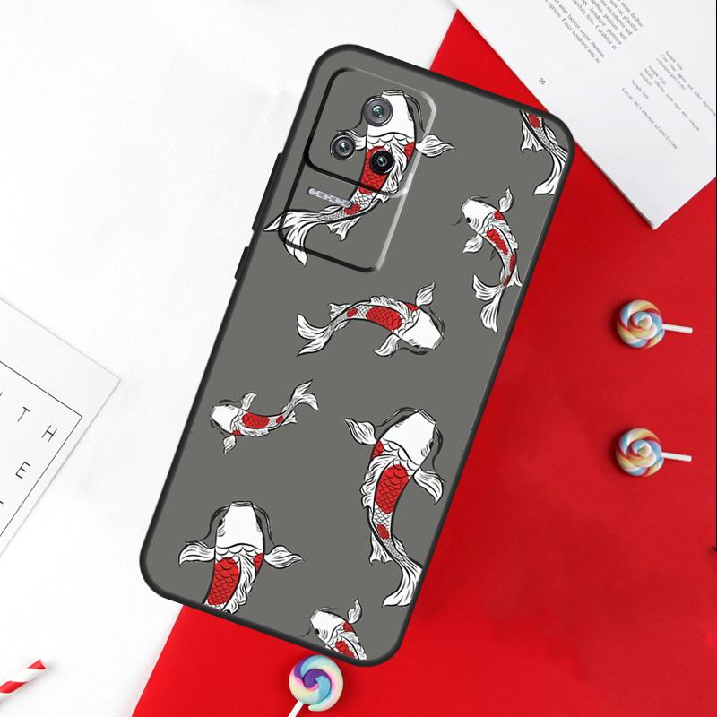 Koi Carp Fish Yin Yang Cover For Xiaomi 13T 11T 12T 14T Pro 13 14 15 Ultra POCO X7 Pro X3 X5 X6 F5 F6 M6 Pro Case