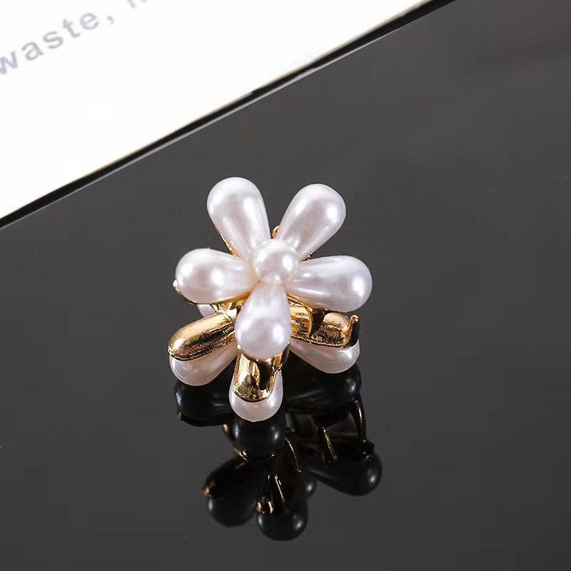 

2024 Мини-зажим-краб с кристальным цветком - Трендовый корейский аксессуар для волос